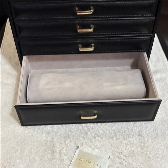 Luxurious Black Jewelry Organizer with Gold Accents, 6 layers (drawers) NWOT - Picture 15 of 15